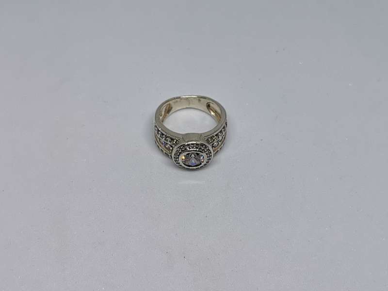 Silver Halo Ring