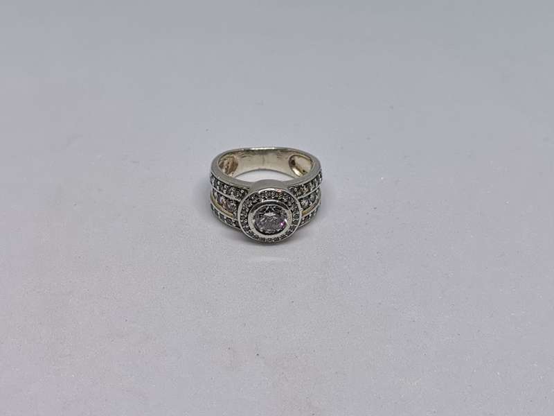 Silver Halo Ring