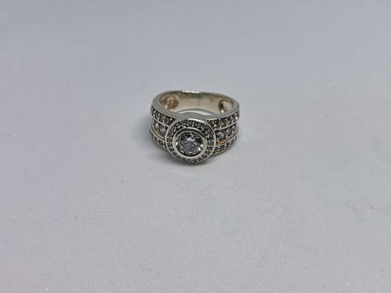 Silver Halo Ring