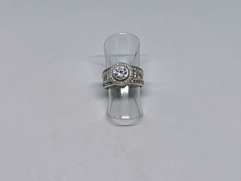 Silver Halo Ring