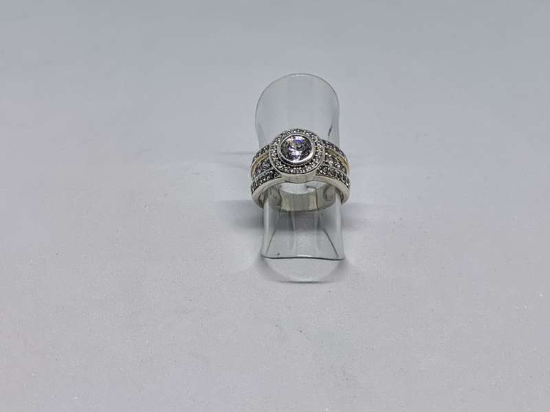 Silver Halo Ring