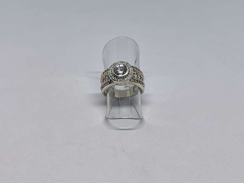 Silver Halo Ring