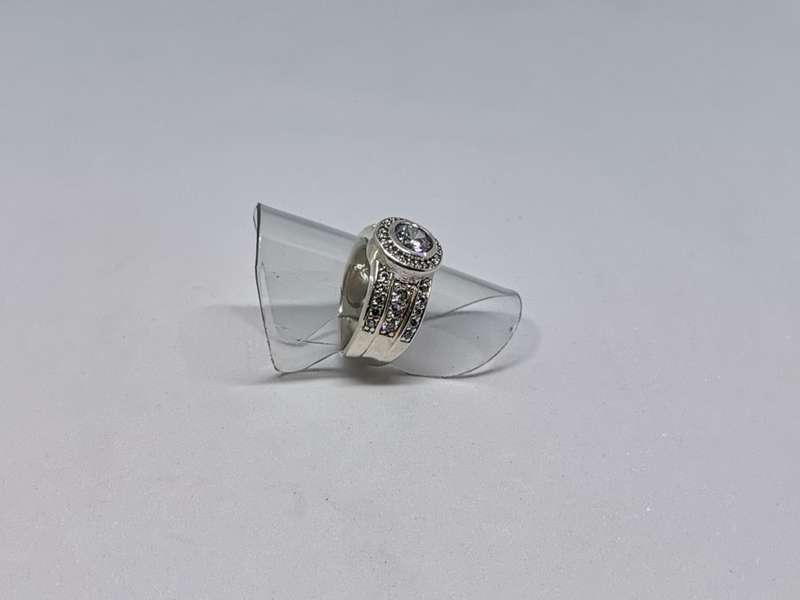 Silver Halo Ring