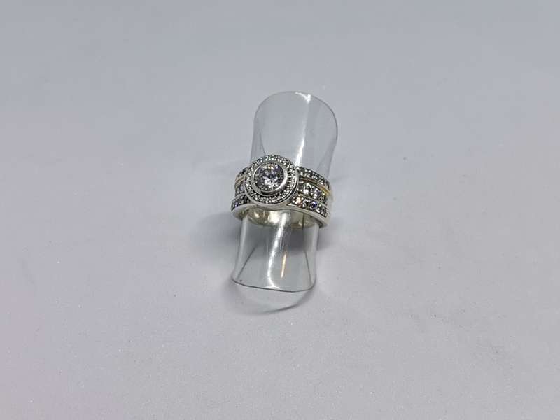Silver Halo Ring