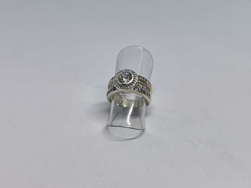 Silver Halo Ring