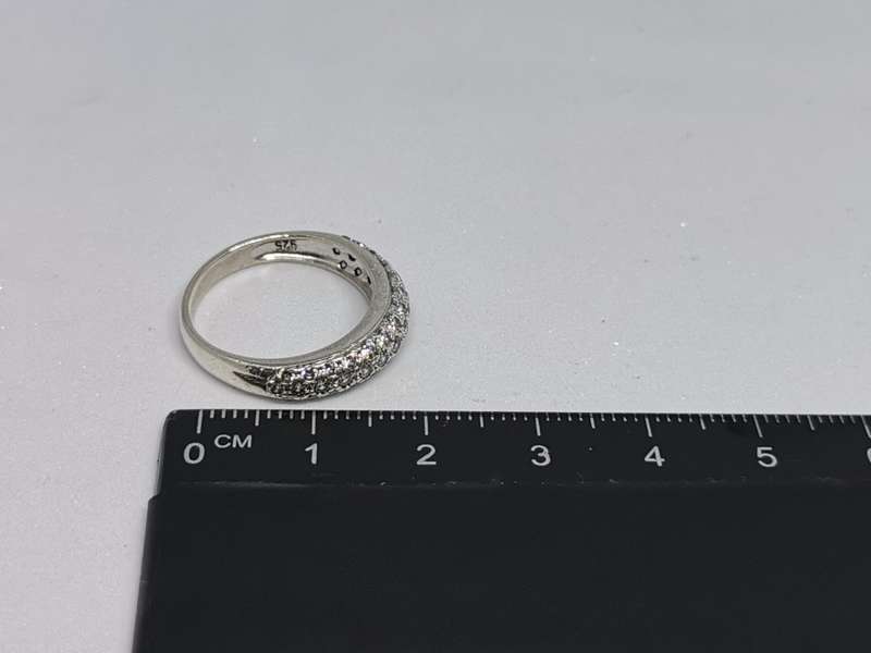 Dazzling Silver Pave Ring