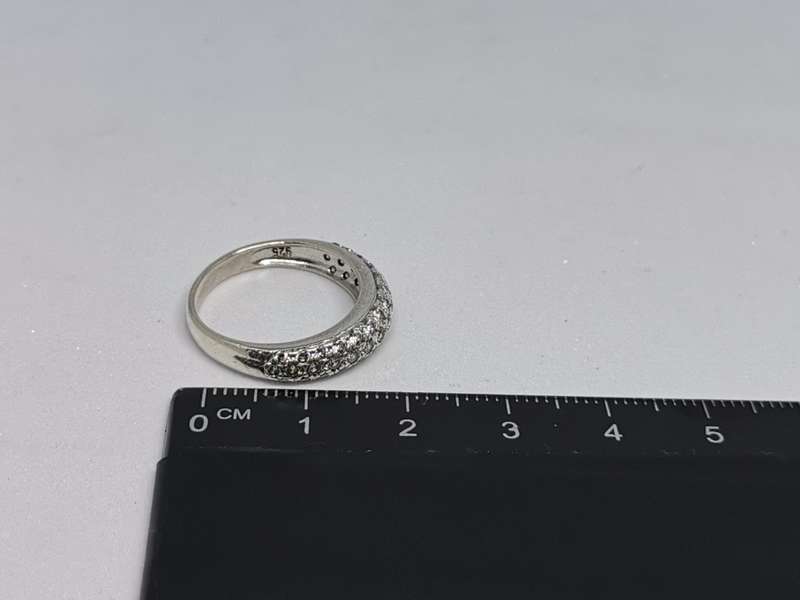Dazzling Silver Pave Ring