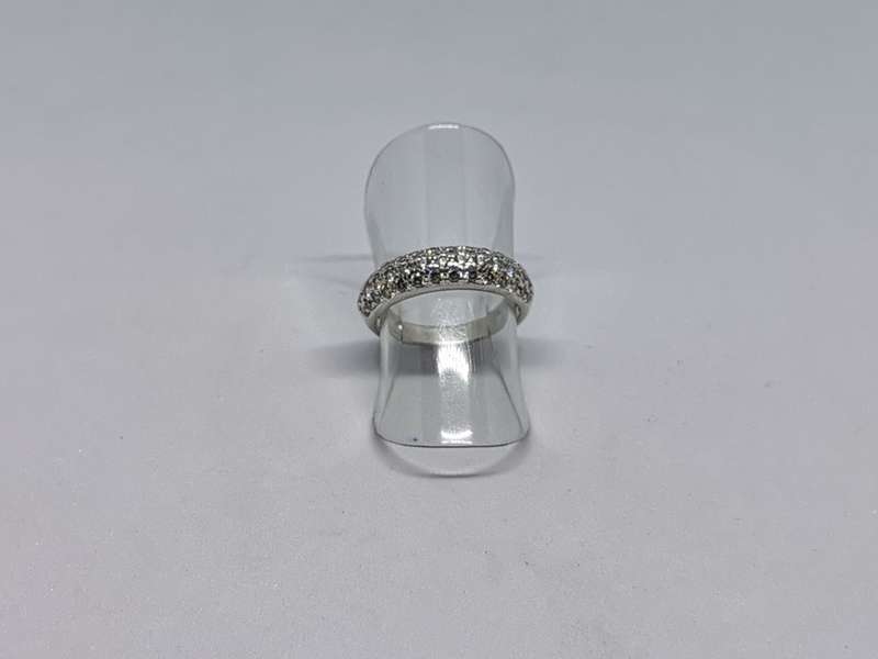 Dazzling Silver Pave Ring