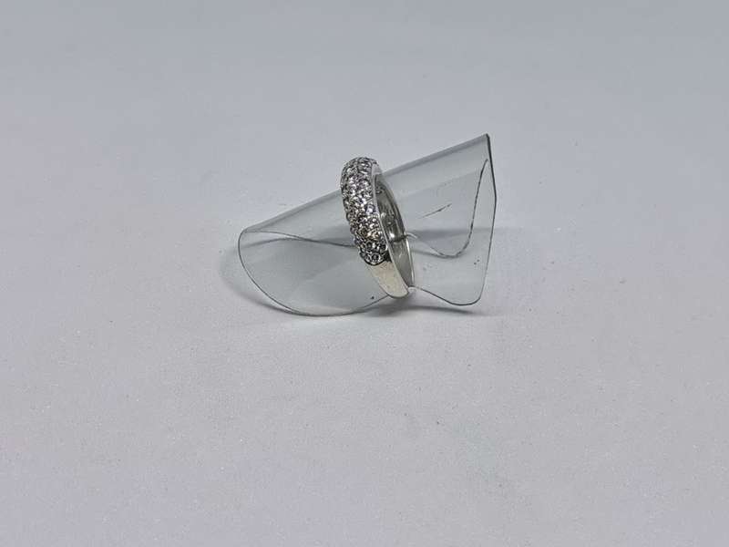 Dazzling Silver Pave Ring