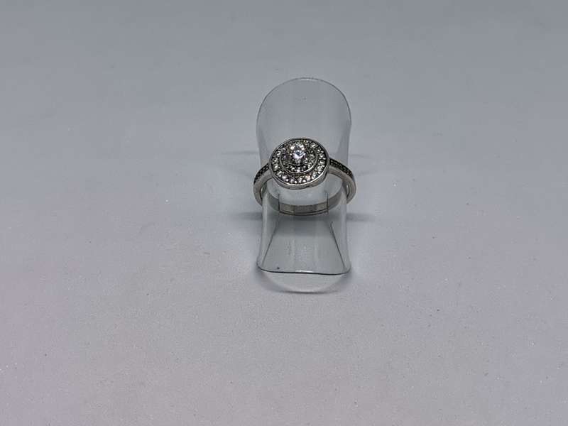 Silver Halo Ring
