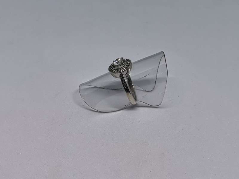 Silver Halo Ring