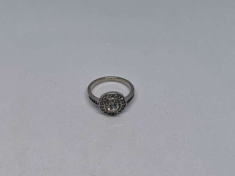 Silver Halo Ring