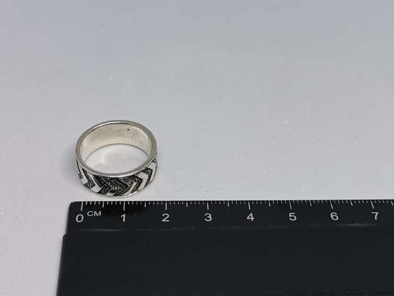 Oxidized Silver Arrow Ring