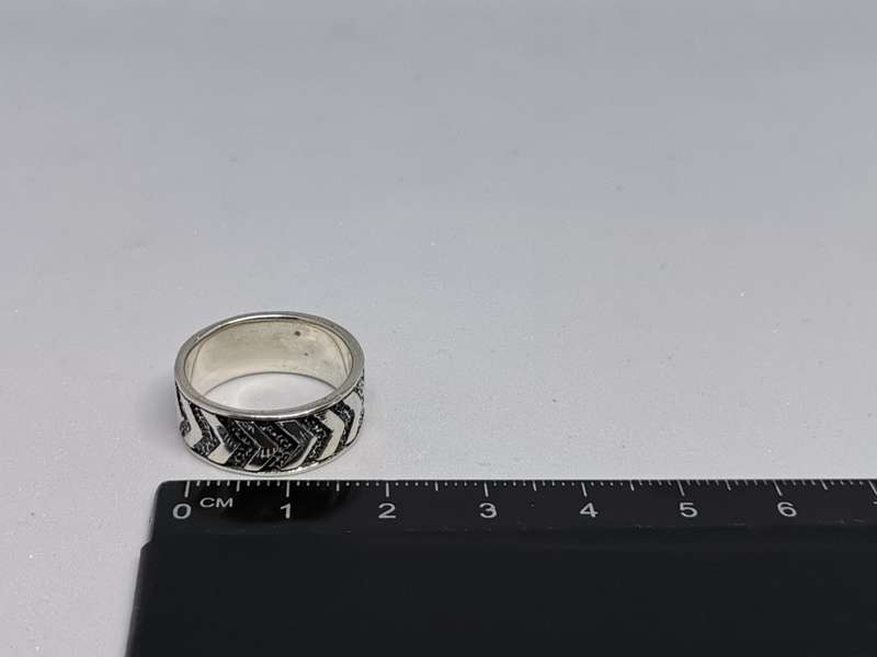 Oxidized Silver Arrow Ring