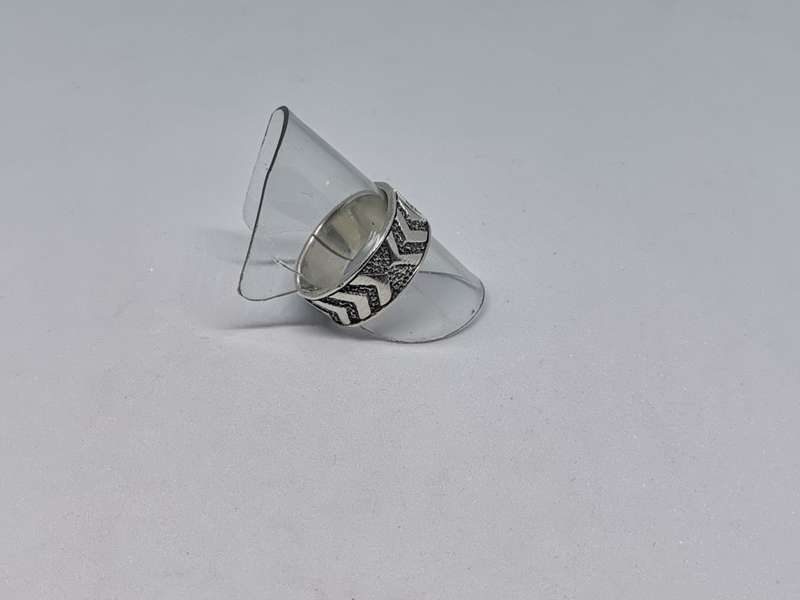 Oxidized Silver Arrow Ring
