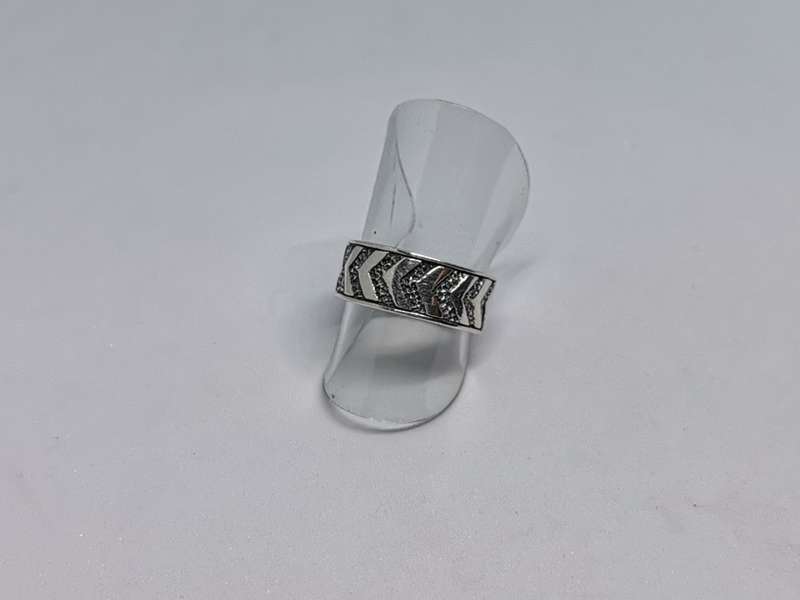 Oxidized Silver Arrow Ring