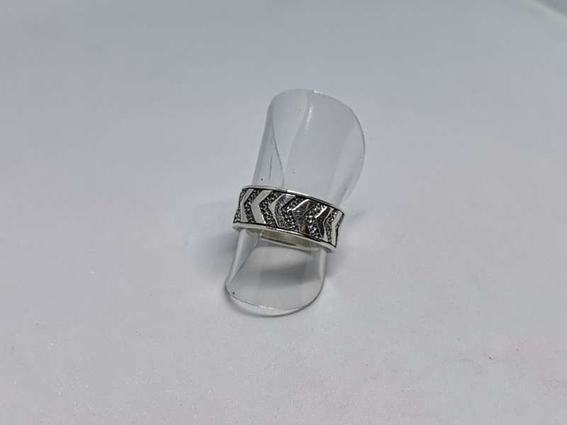 Oxidized Silver Arrow Ring