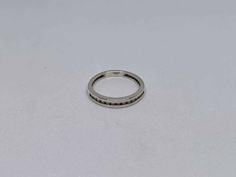 Silver Half Eternity Ring