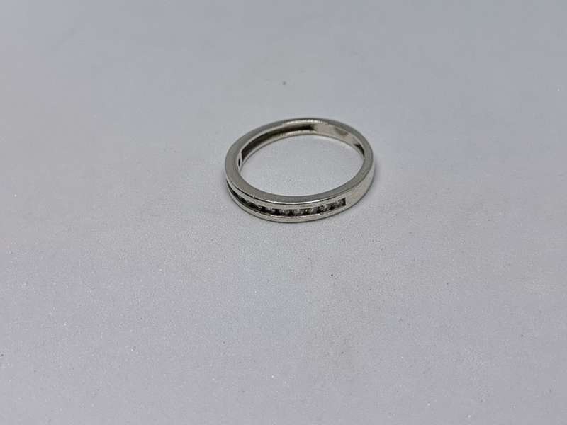 Silver Half Eternity Ring