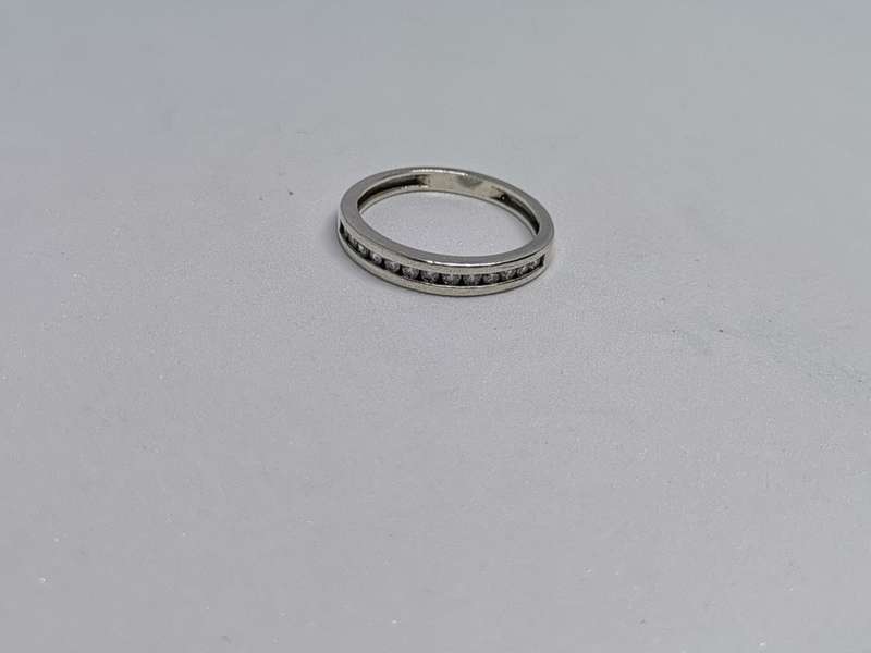 Silver Half Eternity Ring