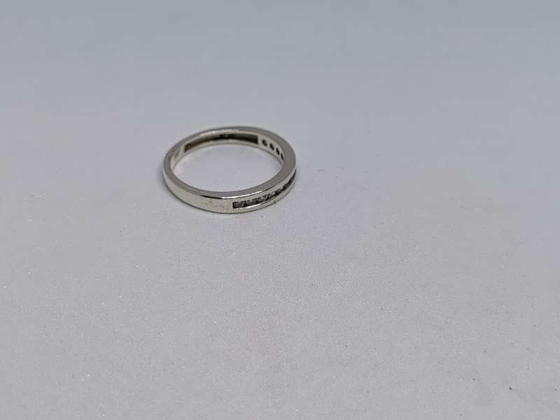 Silver Half Eternity Ring