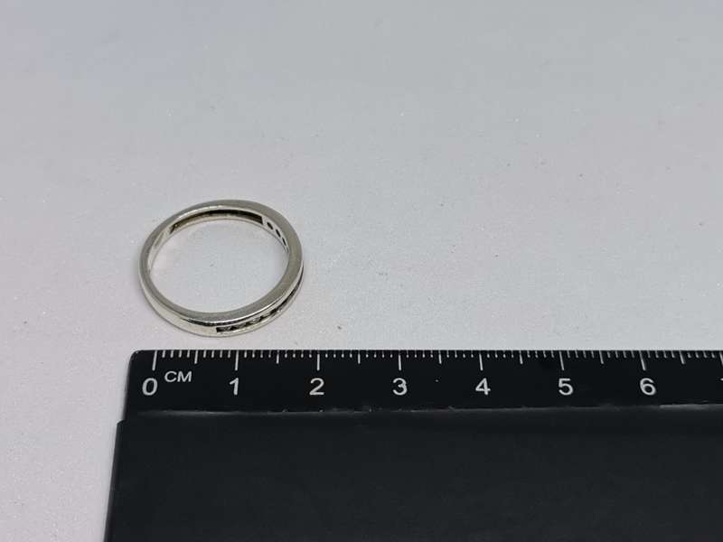 Silver Half Eternity Ring