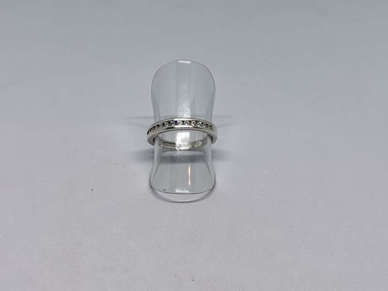 Silver Half Eternity Ring