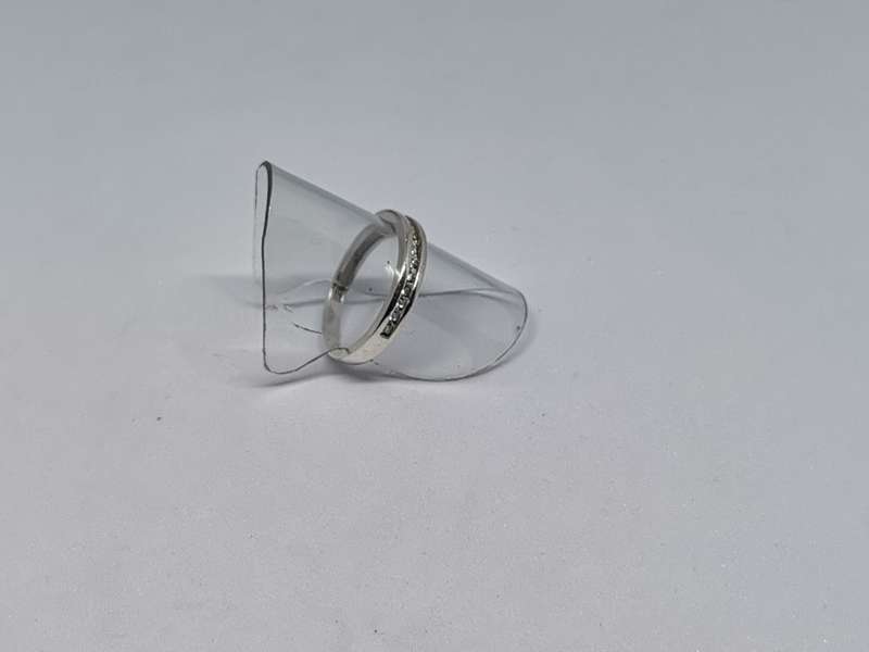 Silver Half Eternity Ring