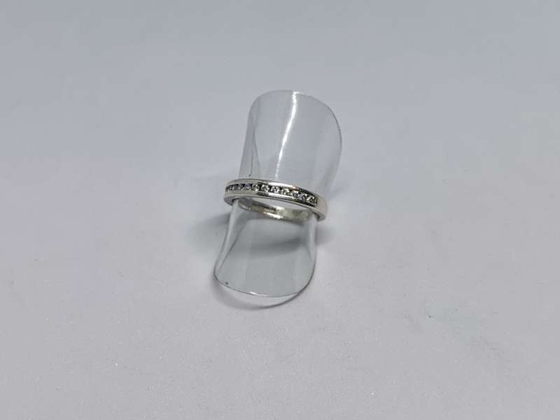 Silver Half Eternity Ring