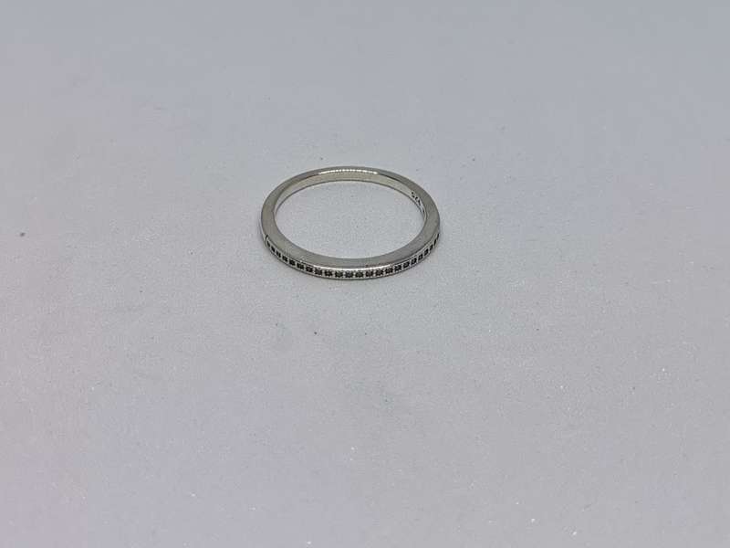 *R1 Auction* Silver Half Eternity Ring
