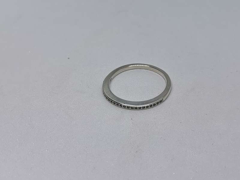 *R1 Auction* Silver Half Eternity Ring