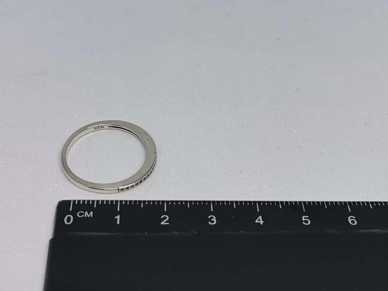 *R1 Auction* Silver Half Eternity Ring