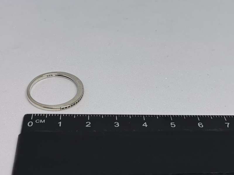 *R1 Auction* Silver Half Eternity Ring