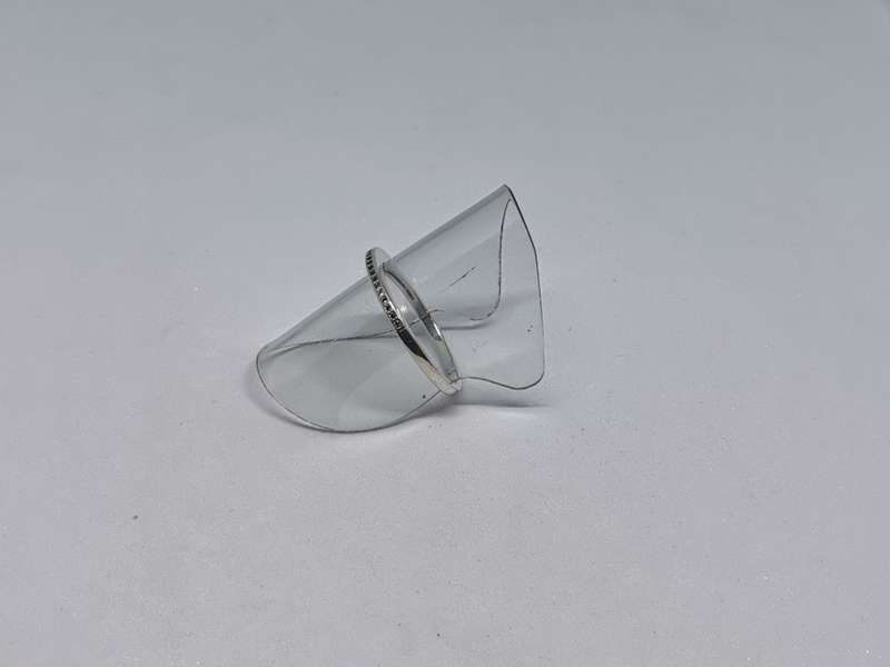 *R1 Auction* Silver Half Eternity Ring