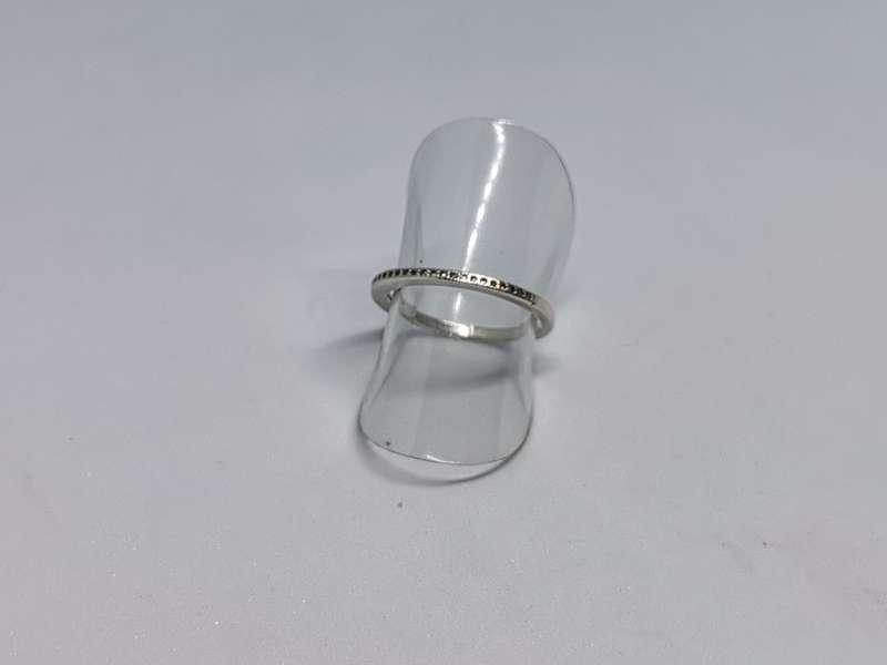 *R1 Auction* Silver Half Eternity Ring