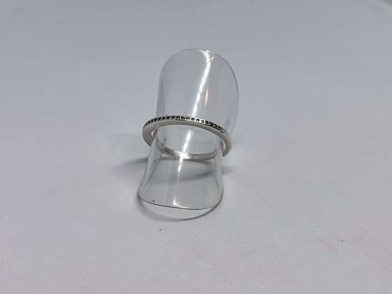 *R1 Auction* Silver Half Eternity Ring