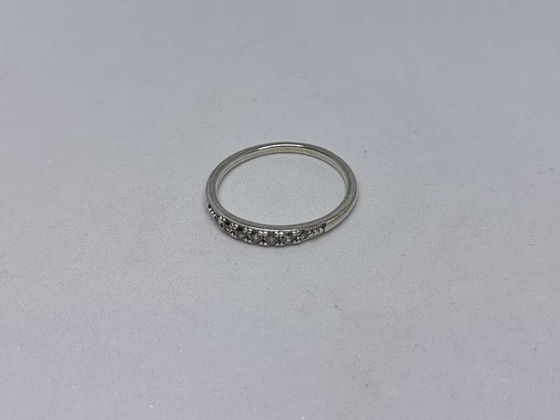 *R1 Auction* Silver Half Eternity Ring
