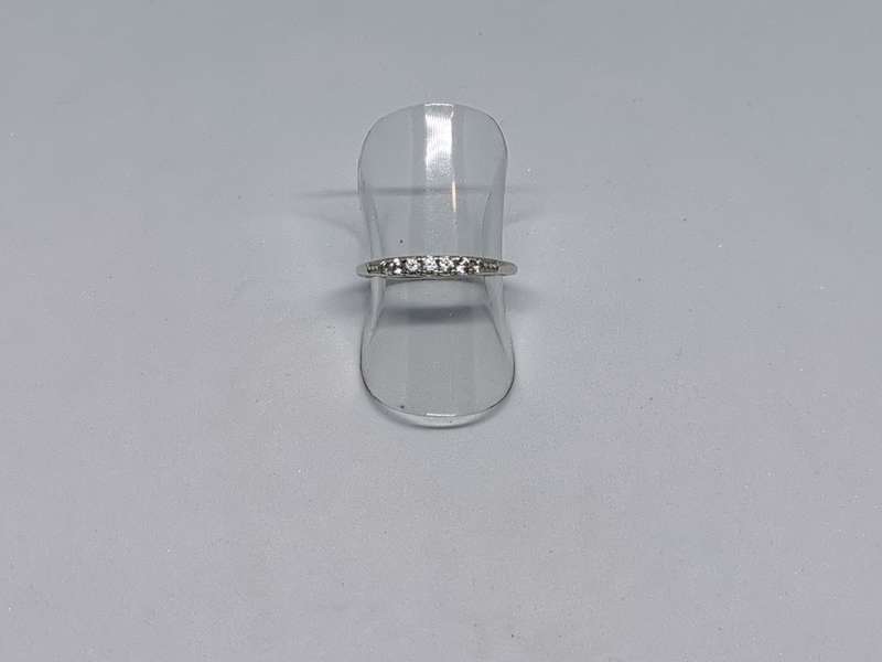 *R1 Auction* Silver Half Eternity Ring