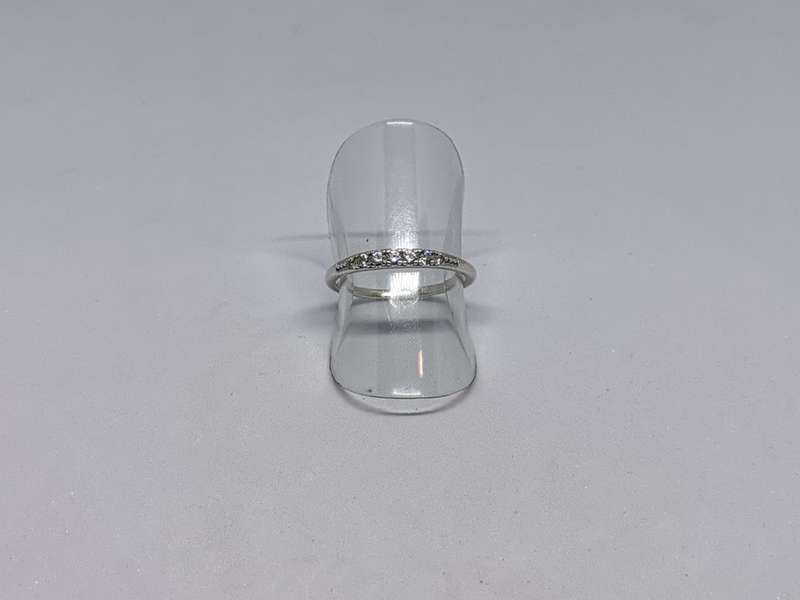 *R1 Auction* Silver Half Eternity Ring
