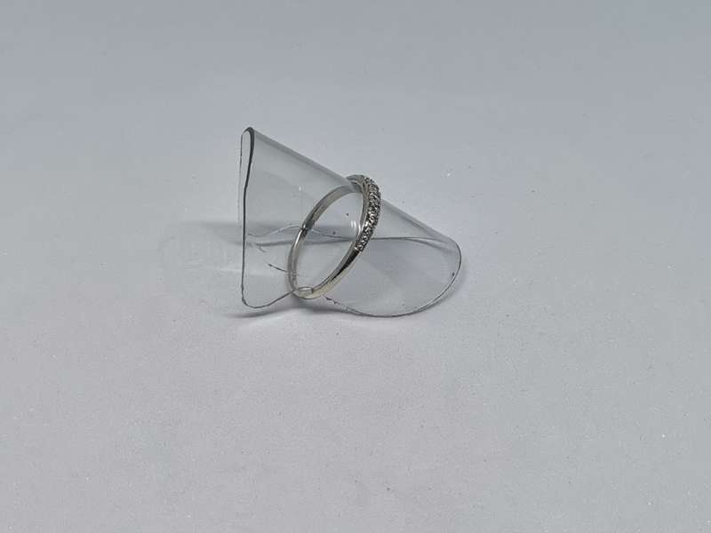 *R1 Auction* Silver Half Eternity Ring