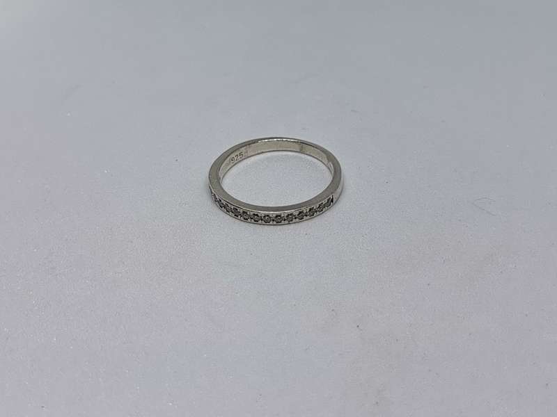 *R1 Auction* Silver Half Eternity Ring