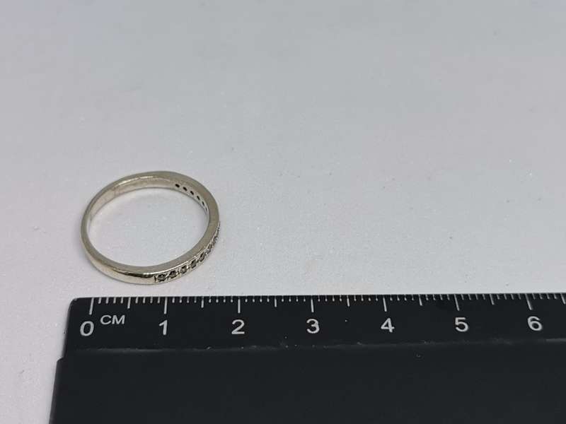 *R1 Auction* Silver Half Eternity Ring