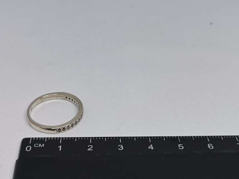 *R1 Auction* Silver Half Eternity Ring