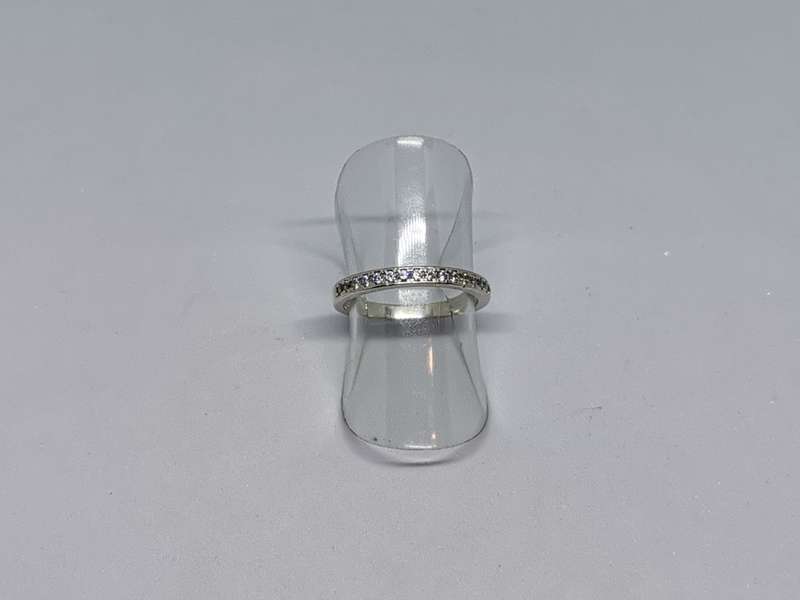 *R1 Auction* Silver Half Eternity Ring