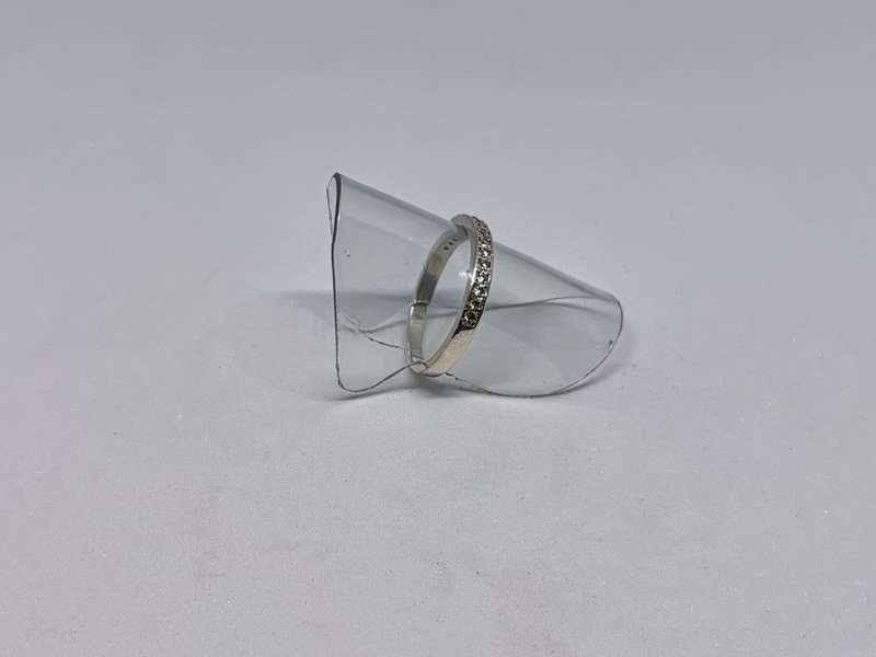 *R1 Auction* Silver Half Eternity Ring