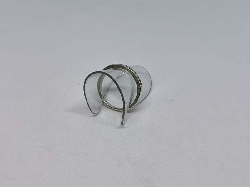 *R1 Auction* Silver Half Eternity Ring
