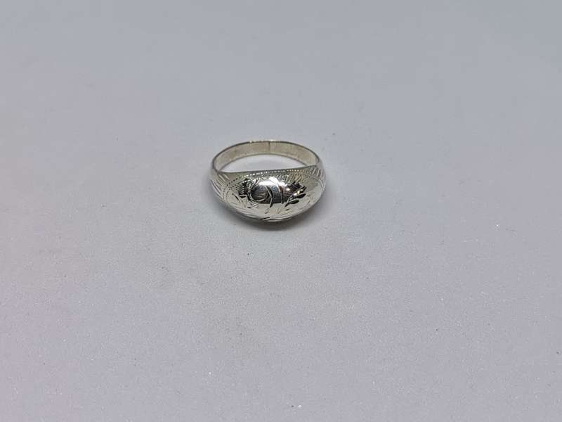 *R1 Auction* Detailed Silver Dome Ring