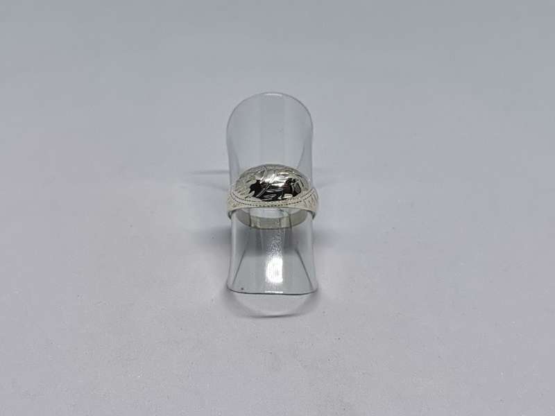 *R1 Auction* Detailed Silver Dome Ring