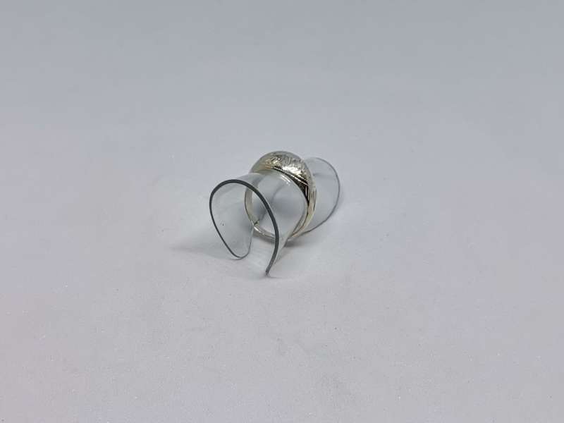 *R1 Auction* Detailed Silver Dome Ring