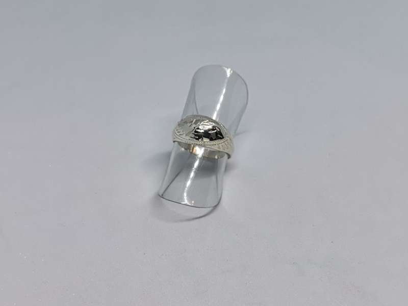 *R1 Auction* Detailed Silver Dome Ring